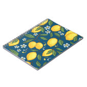 Carnet Citrons jaunes : Motif de fruits tropicaux. (Côté gauche)