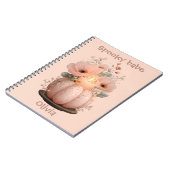 Carnet Citrouille Bébé Fantôme pour Filles (Côté gauche)