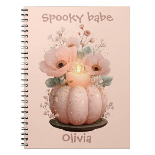 Carnet Citrouille Bébé Fantôme pour Filles