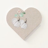 Carnet Citrouille Blanc Et Fleurs Aquarelle Art (Dos)