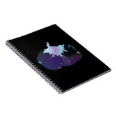 Carnet Citrouille bleu foncé (Côté Droit)