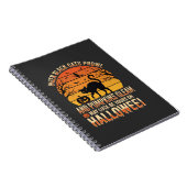 Carnet Citrouille Chat Noir Halloween Design Vectoriel (Côté Droit)
