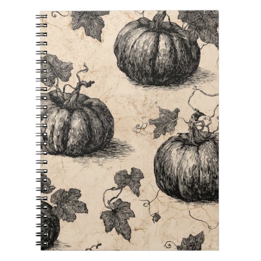 Carnet Citrouille classique d'Halloween (Devant)