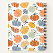 Carnet Citrouille coloré Motif gourd  (Dos)