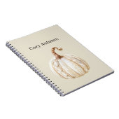 Carnet Citrouille Crème Cosy (Côté Droit)