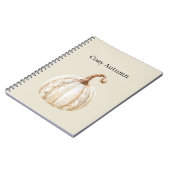 Carnet Citrouille Crème Cosy (Côté gauche)