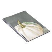 Carnet Citrouille d'automne blanc de ferme (Côté Droit)