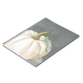 Carnet Citrouille d'automne blanc de ferme (Côté gauche)