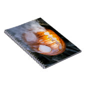 Carnet Citrouille de Halloween Jack-o-Lantern en feu  (Côté Droit)