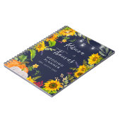 Carnet Citrouille de tournesol rustique Wedding planner b (Côté gauche)