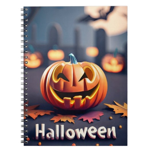 Carnet citrouille d'Halloween (Devant)