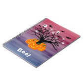 Carnet Citrouille d'Halloween Jack o’ Lanterne Dead Tree (Côté gauche)