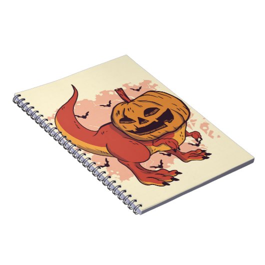 Carnet Citrouille Dinosaur T-Rex (Côté Droit)