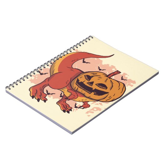 Carnet Citrouille Dinosaur T-Rex (Côté gauche)