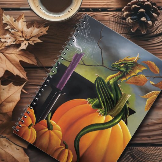 Carnet Citrouille Dragon Cauldron Halloween