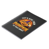 Carnet Citrouille drôle de conception de jeu de mots Hall (Côté gauche)