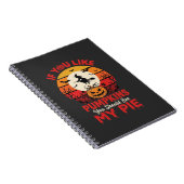 Carnet Citrouille drôle de conception de tarte pour Hallo (Côté Droit)