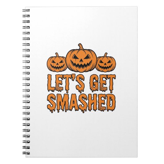 Carnet Citrouille Drôle d'Halloween Faisons-nous Écraser (Devant)