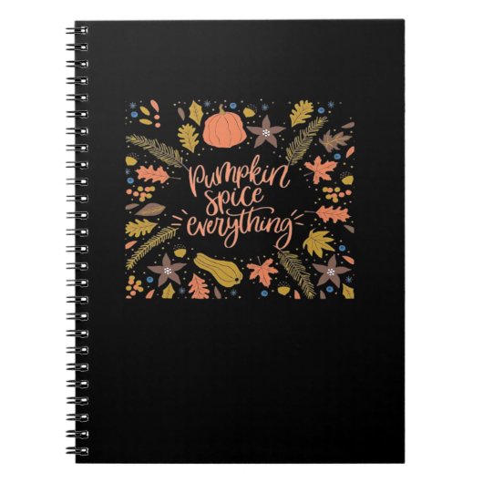 Carnet Citrouille épice Tout Conception amusante (Devant)