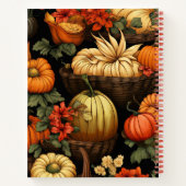 Carnet Citrouille et plus encore, automne, (Dos)