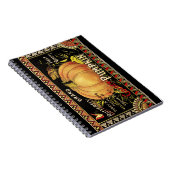 Carnet Citrouille Étiquette Antique marque de papillon (Côté Droit)