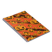 Carnet Citrouille Halloween : Éffrayant Motif sans coutur (Côté Droit)