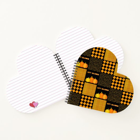 Carnet Citrouille Halloween Patchwork Motif (Intérieur)