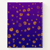 Carnet Citrouille Jack-o'-lantern de la face d'Halloween  (Dos)