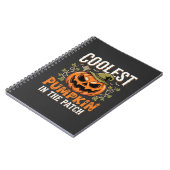 Carnet Citrouille la plus cool du patch Design Halloween (Côté gauche)