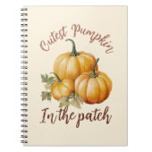 Carnet Citrouille le plus précis dans le patch (Devant)