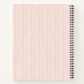 Carnet Citrouille orange sur bandes rose et or (Dos)