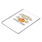 Carnet Citrouille Patch Social Club - Cosy Automne esthét (Côté gauche)