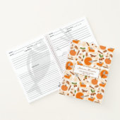 Carnet Citrouille Pie Automne Automne Thanksgiving Recett (Intérieur)