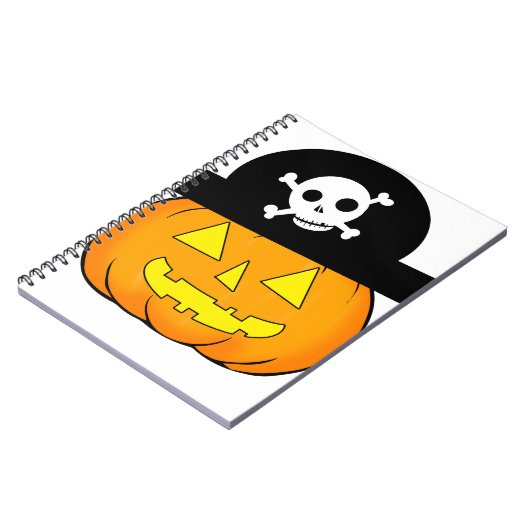 Carnet citrouille pirate (Côté gauche)