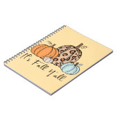 Carnet Citrouille tendance d'automne | Citation “C'est l' (Côté gauche)