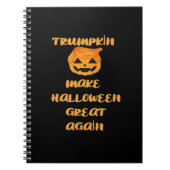 Carnet Citrouille Trumpkin Halloween Design - Funny Autom (Devant)