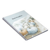 Carnet Citrouilles bleues de la plage de l'océan (Côté Droit)