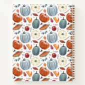 Carnet Citrouilles d'automne et feuilles d'automne Motif (Dos)