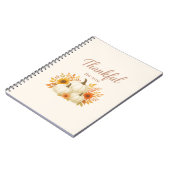 Carnet Citrouilles d'automne et tournesols | Élégant Than (Côté gauche)