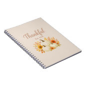 Carnet Citrouilles d'automne et tournesols | Élégant Than (Côté Droit)