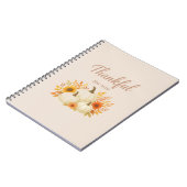 Carnet Citrouilles d'automne et tournesols | Élégant Than (Côté gauche)