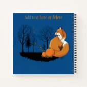 Carnet Citrouilles de la forêt Red Fox (Dos)