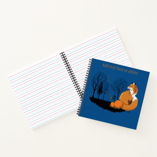 Carnet Citrouilles de la forêt Red Fox (Intérieur)