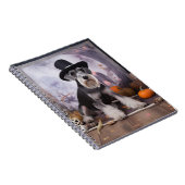 Carnet Citrouilles de Schnauzer miniature Halloween (Côté Droit)