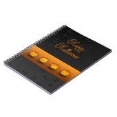 Carnet Citrouilles d'Halloween Jack-o-Lantern (Côté gauche)