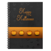 Carnet Citrouilles d'Halloween Jack-o-Lantern (Devant)