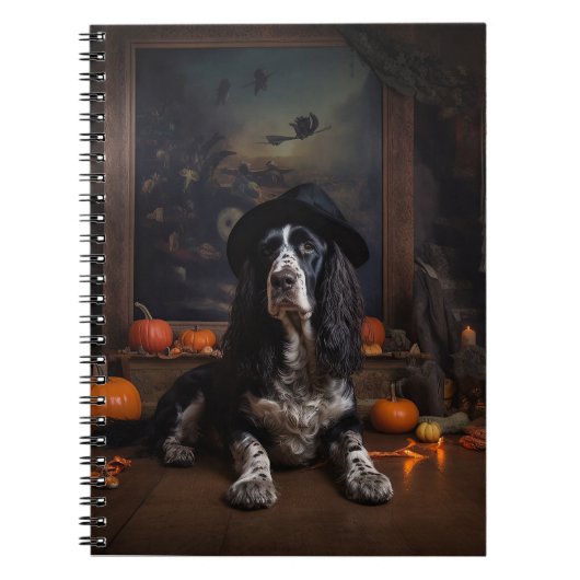 Carnet Citrouilles Épouvantables de Cocker Spaniel Anglai (Devant)