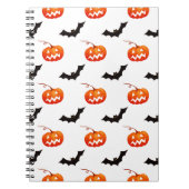 Carnet Citrouilles et chauves-souris d'Halloween, Trou ou (Devant)