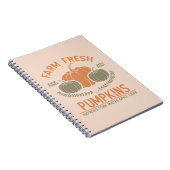 Carnet Citrouilles frais de ferme | Main saisie (Côté Droit)