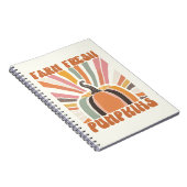 Carnet Citrouilles frais de la ferme rétro (Côté Droit)